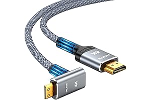 Highwings Mini HDMI to HDMI 10FT Cable for DSLR Cameras