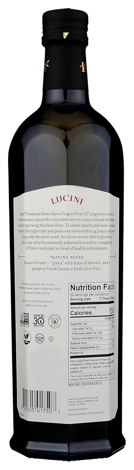 Lucini Premium Select Extra Virgin Olive Oil, 25.4 Ounce