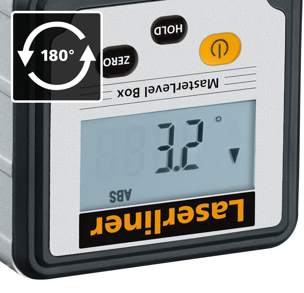 Laserliner 081.260A Wasserwaage, Schwarz, Grau, LCD, Kunststoff, AAA, 1,5 V