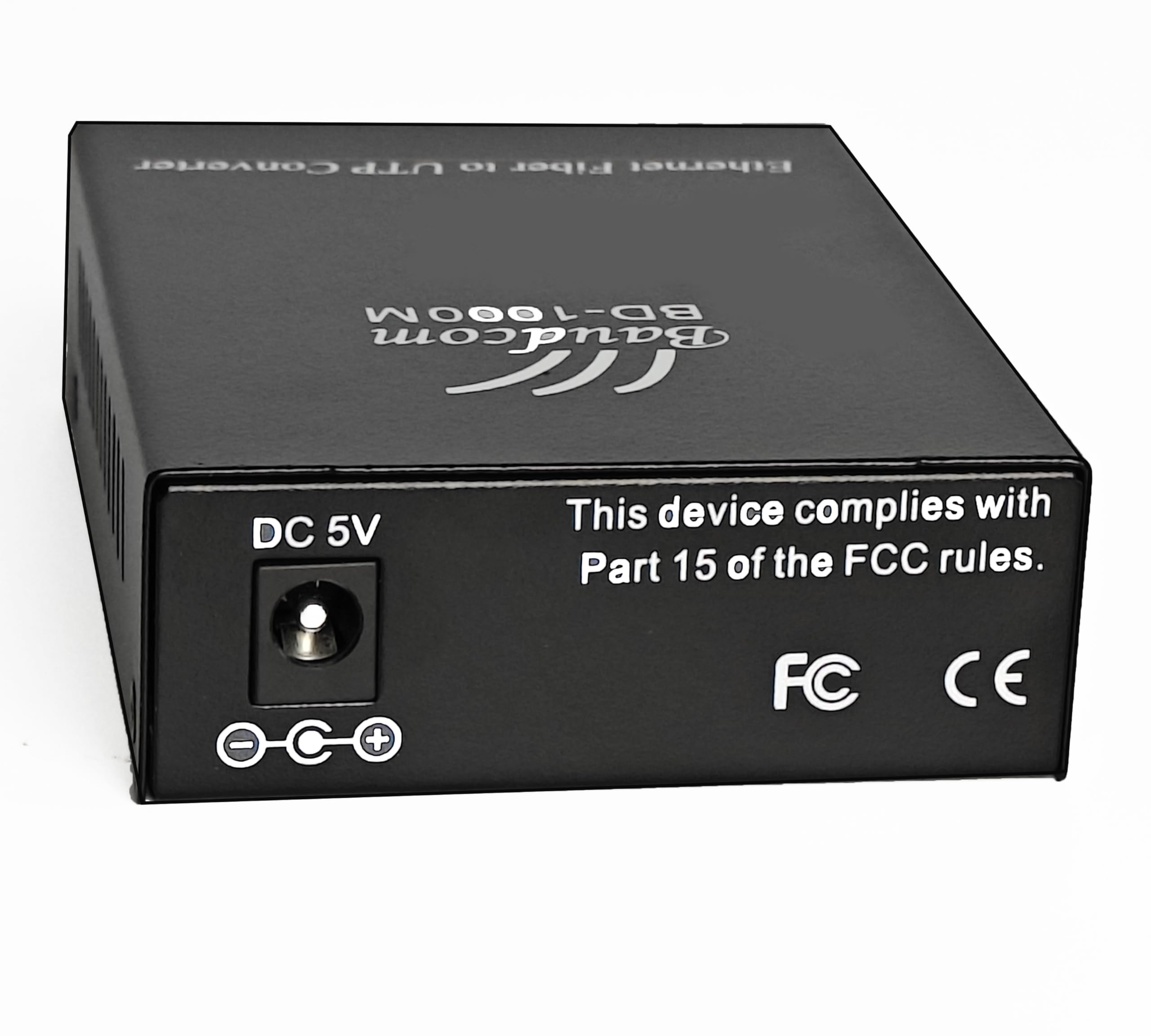 Convertidor de medios a Fibra Gigabit Ethernet 10/100/1000M, transceptores SC monomodo integrados, RJ45 a 1000Base-LX (Dual Fiber, 20KM)