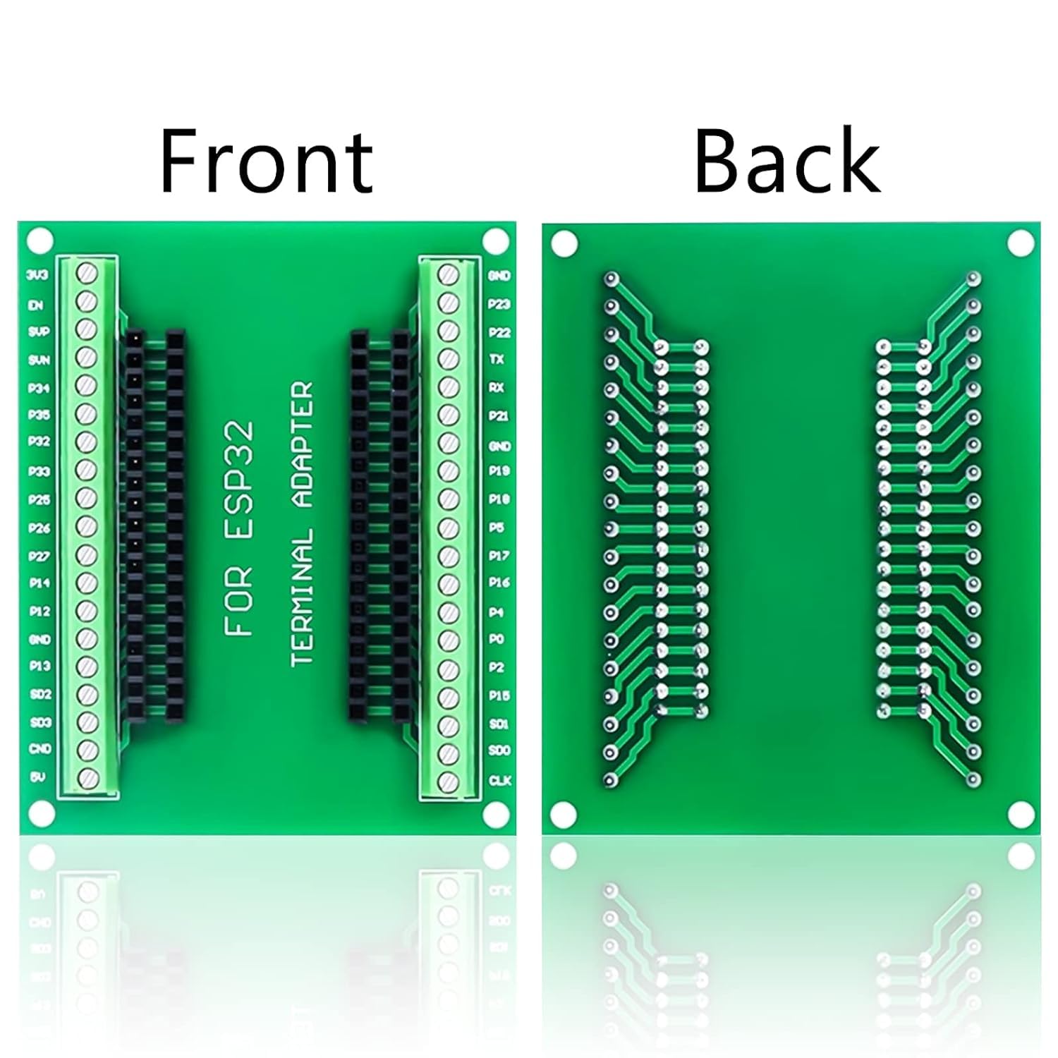 Binghe 2 pezzi ESP schede di espansione, ESP scheda con 38 pin WiFi + Bluetooth 2 in 1 Dual Core CPU a basso consumo energetico compatibile con scheda ESP a 38 pin