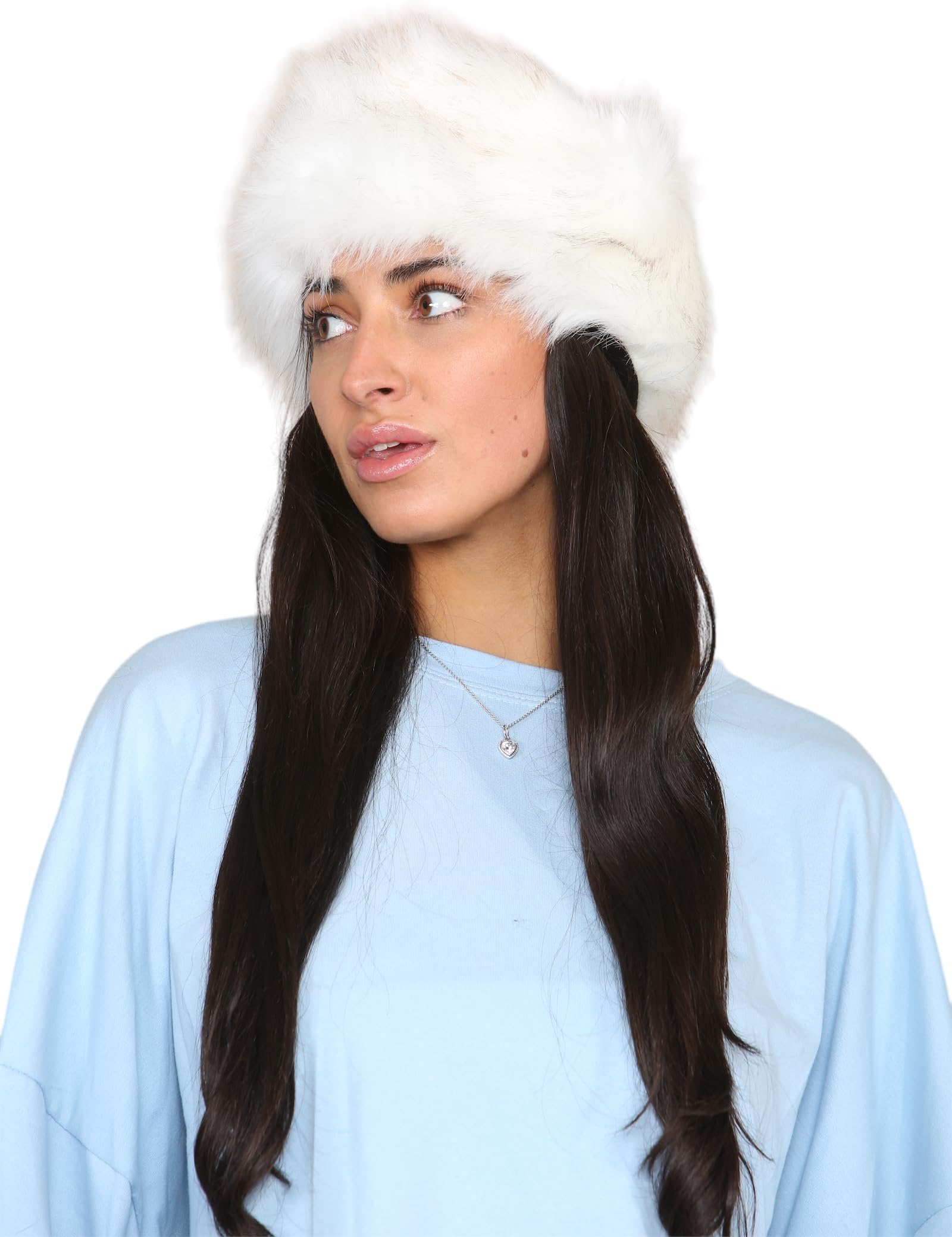 LoxdonzWomens Faux Fur Headband Winter Fluffy Earwarmer Earmuff Headbands