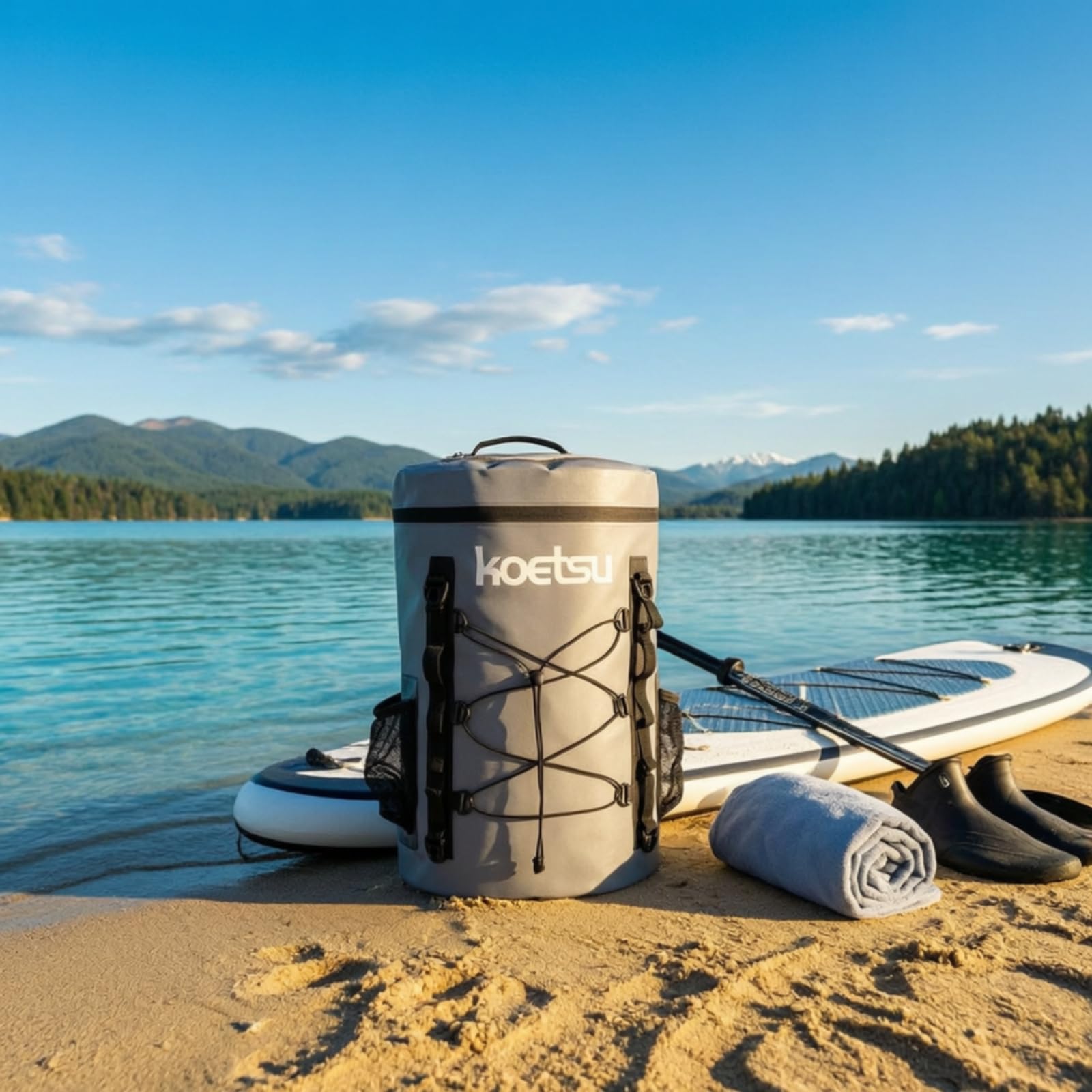 predolo Stand-Up-Paddleboard-Decktasche Geräumig Paddleboard-Decktasche Tragbar -Aufbewahrungstasche für Wassersport, Strand, Paddelbrett-Kühlbox-Aufbewahrungstasche