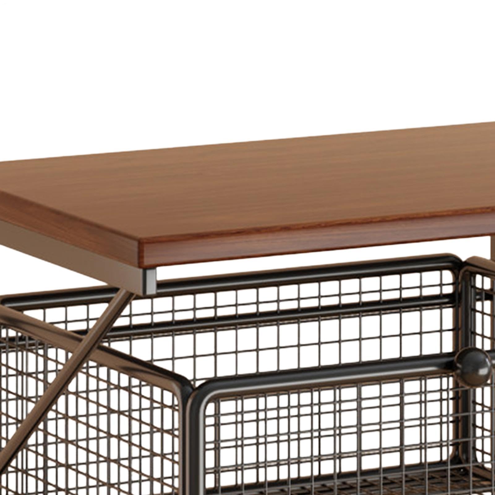 Stazione organizer per macchina da caffè per stampante a 2 livelli per forno a microonde | Cassetti di stoccaggio del controsoffitto per la cura della pelle Cancelleria del prodotto Camera da letto Ufficio Bustina