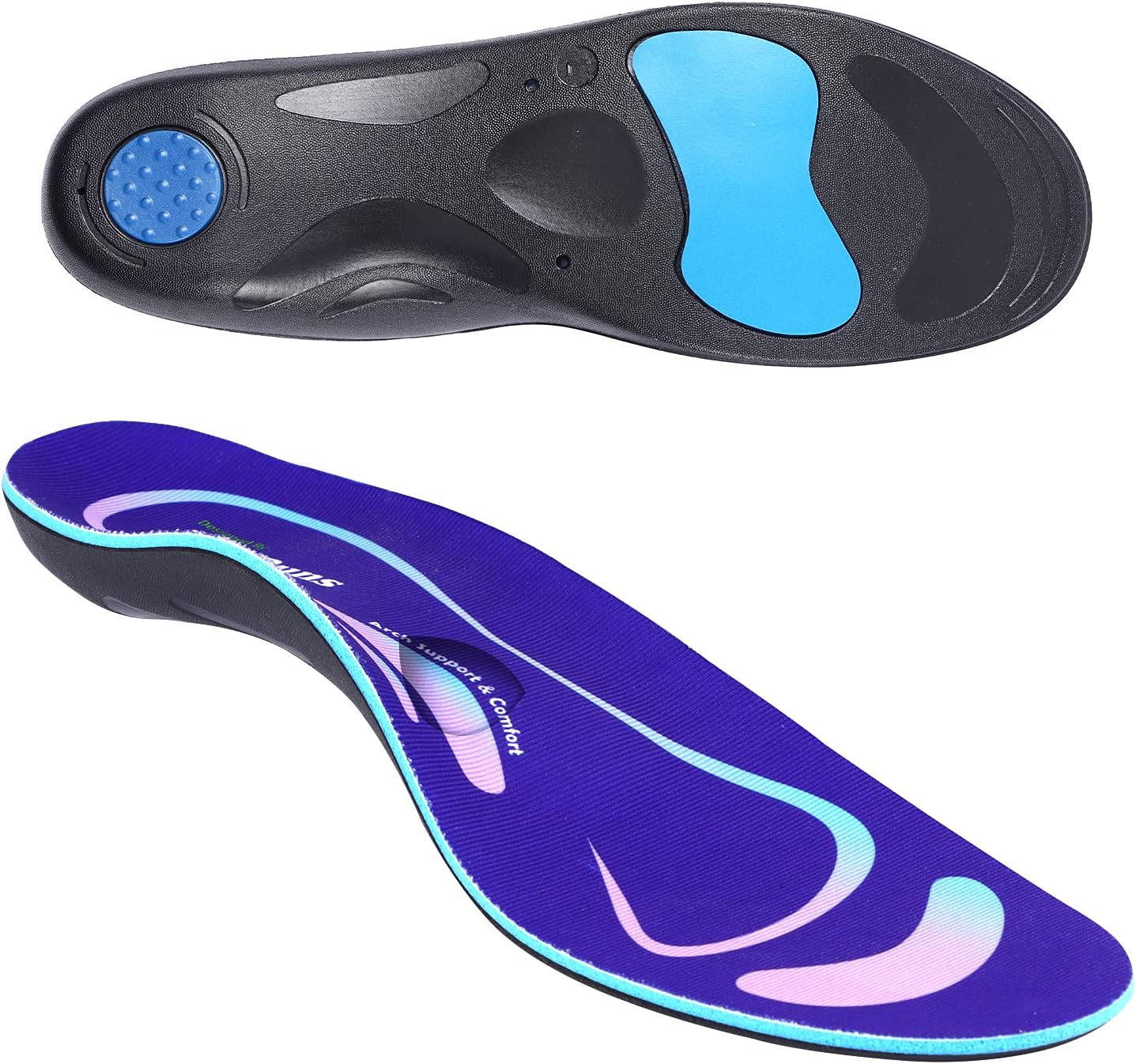 Plantar Fasciitis Arch Support Insoles for Women Men
