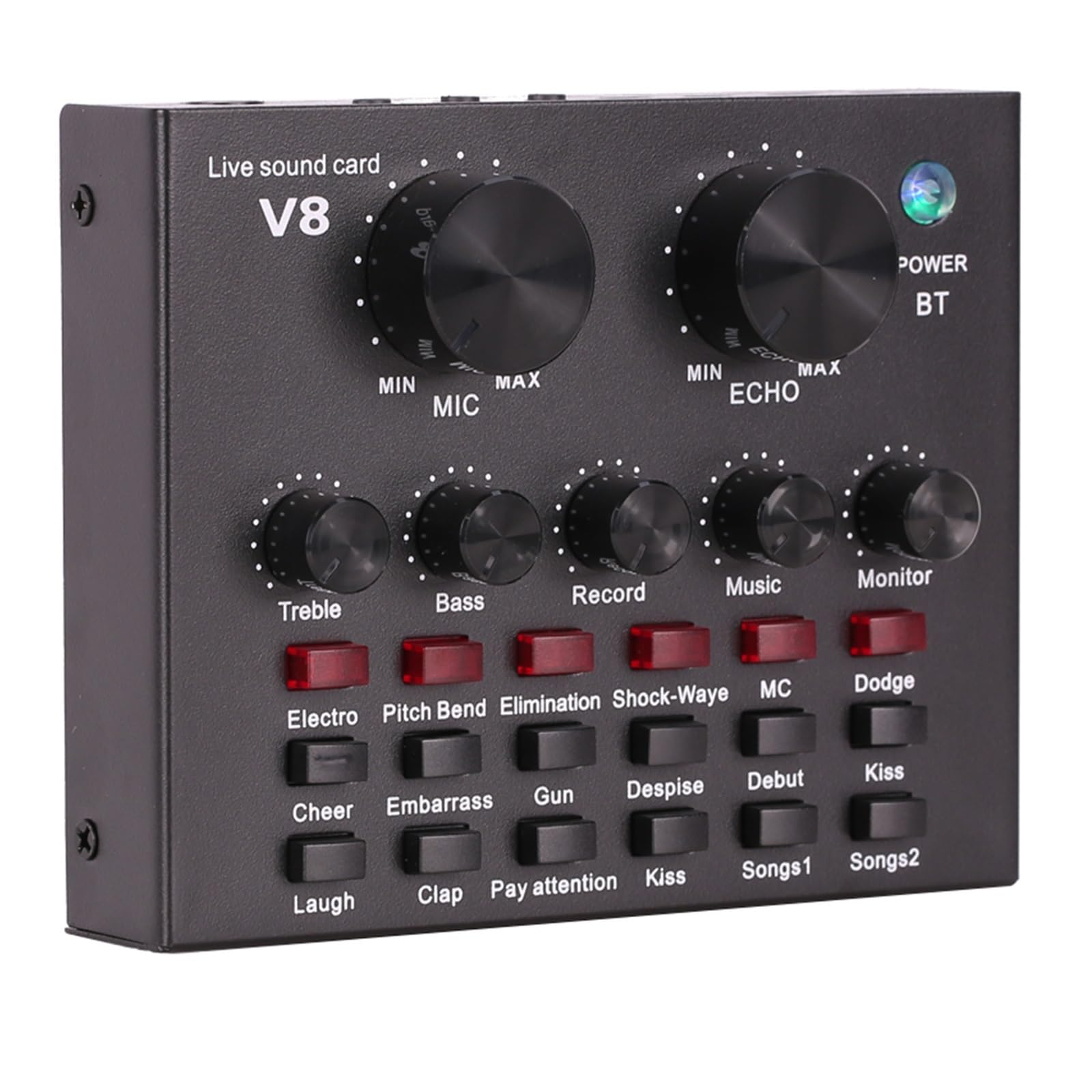 Podcast Kit, Micrófono Condensador Profesional BM800, micrófono V8 V9 V10, Tarjeta de Sonido, Ordenador, Audio, USB, Juego de Estudio de grabación, transmisión en Vivo, KTV(V8X and BM800 Mic)