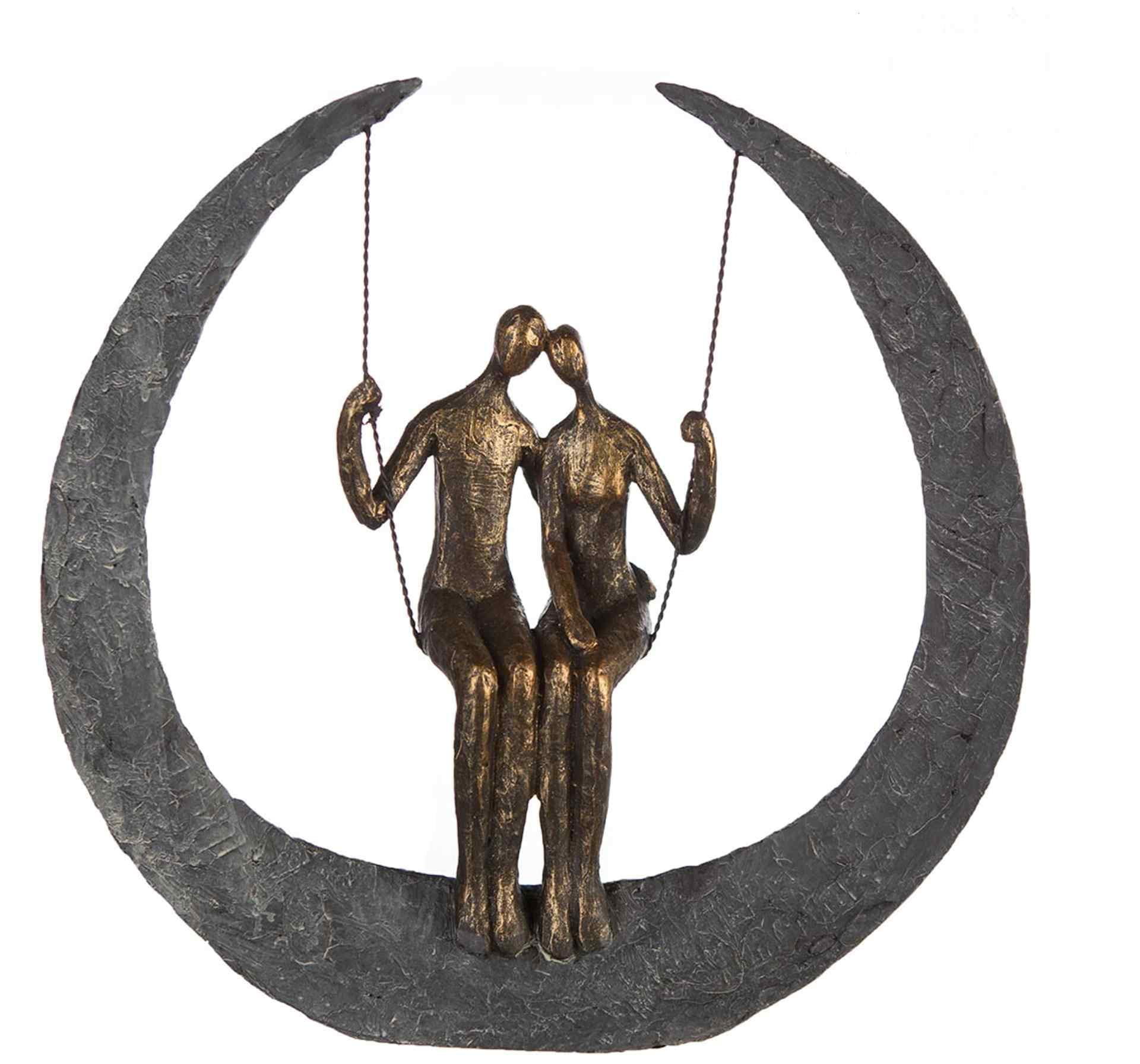 Casablanca modernes Design Sculpture, Poly, Bronze Grey, Höhe 30 cm