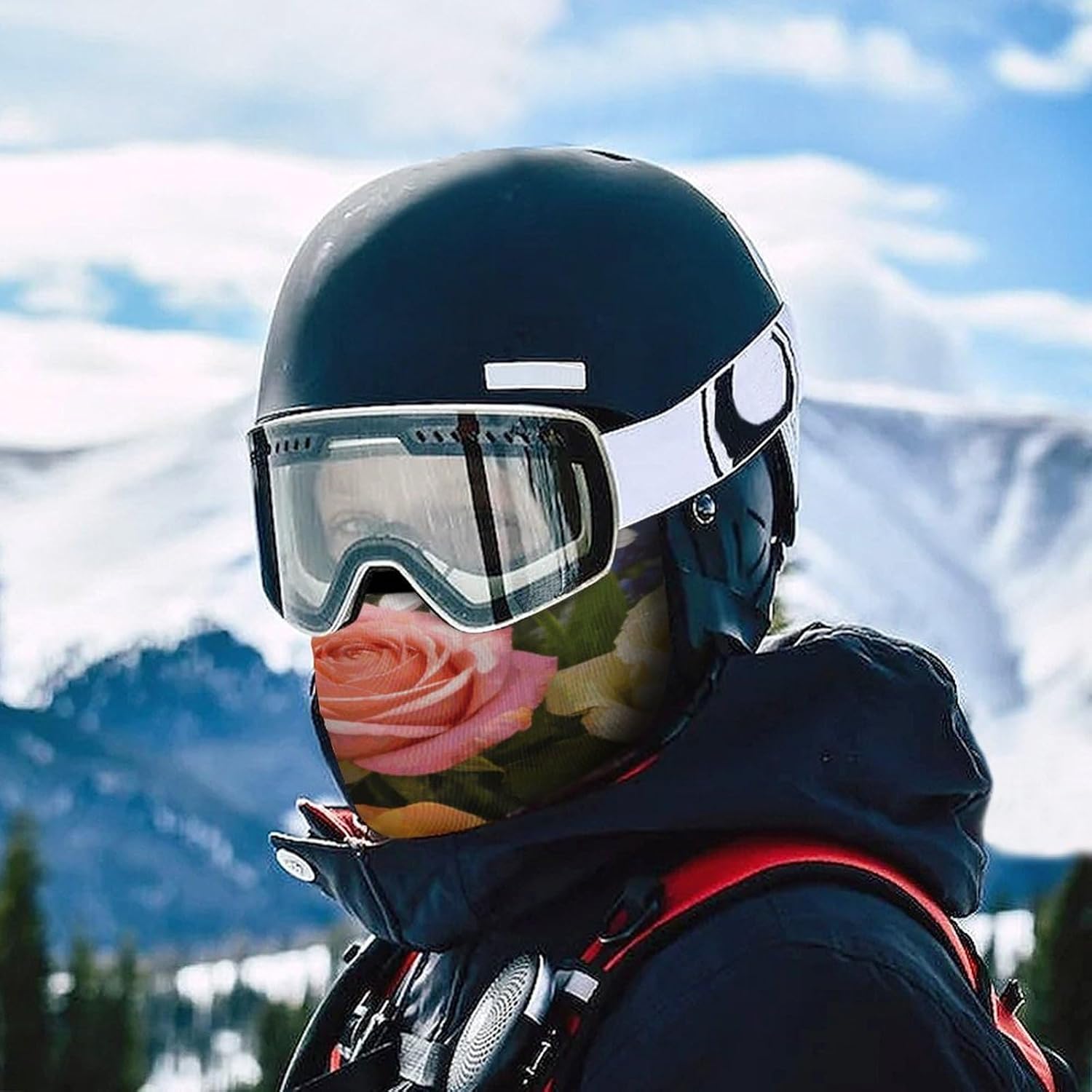 Colorful Fields Balaclava Ski Mask for Men Women Colorful Fields Print Full Face Mask Summer Face Cover Thin Cooling UV Protection Neck Gaiter Breathable Windproof Hood for Outdoor Activity