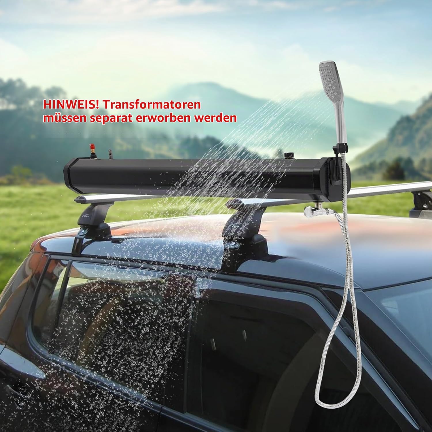 Campingdusche Camping Dusche Outdoor Mit 6.7ft duscheschlauch für Garten Reisen Autowäsche für Wandern, Camping, Reisen, Strand, Haustier,8 Gallon