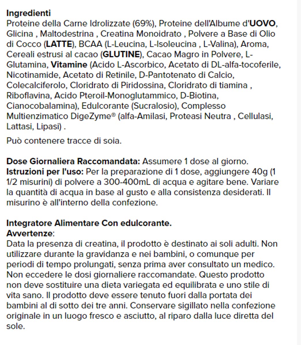 Prozis Predators Prey Xcore Series 1800 gr - proteine idrolizzate carne di manzo, multi gusti (cioccolato forte)