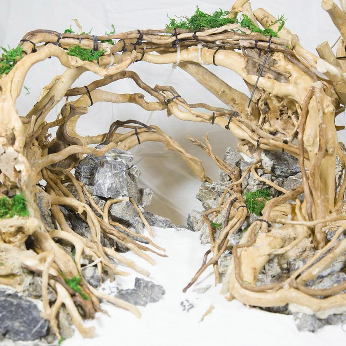Lot de 6 branches de bois flotté naturel pour aquarium, décorations pour aquariums et habitats de reptiles