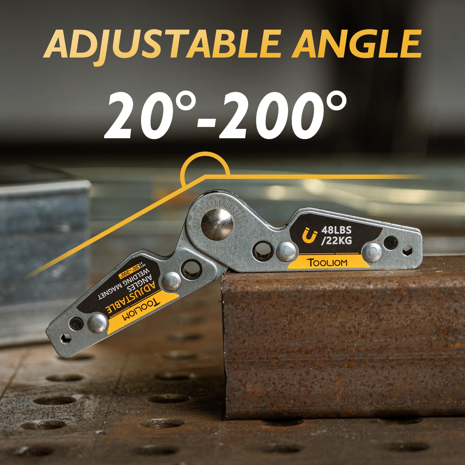 Powerful Welding Magnet - 48lb Adjustable Angle -4 Powerful Welding Magnet - 48lb Adjustable Angle -4
