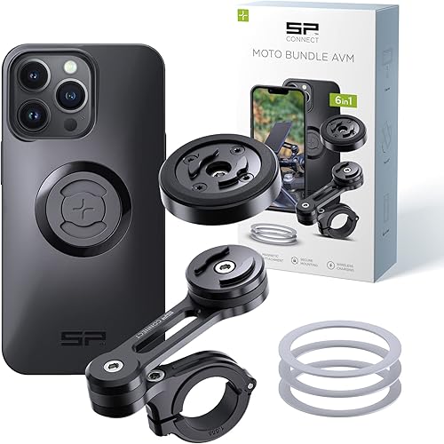 Miniatura 16 de SP CONNECT Moto Bundle II con módulo antivibraciones | SPC+ | Compatible con iPhone 15 Pro | Soporte de teléfono para motocicleta | Soporte de