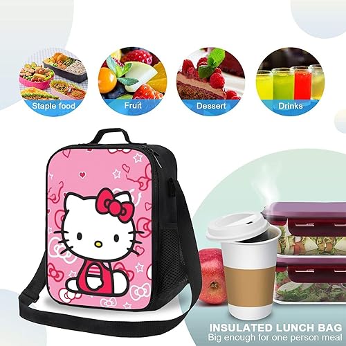 Miniatura 5 de SteFik Bonita bolsa de almuerzo para mujer, reutilizable, aislada, para oficina, trabajo, picnic, senderismo