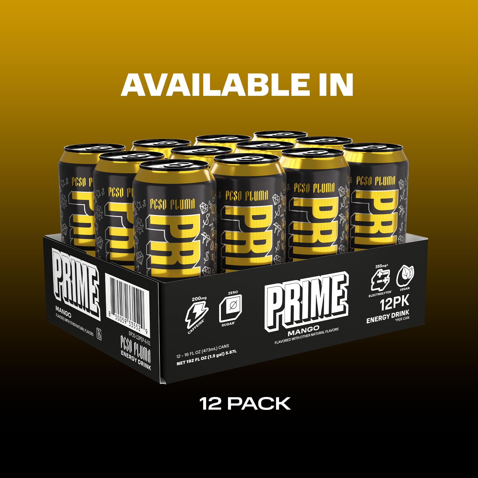 Amazon.com : PRIME Energy PESO PLUMA, Sugar Free Energy Drink