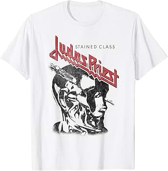 Amazon.com: Judas Priest – Stained Class Black On White T