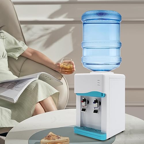 Miniatura 2 de Dispensador de agua caliente y fría, dispensador de agua fría y caliente de 5 galones, dispensador de enfriador de agua de carga superior con