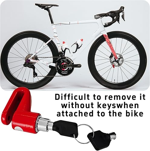 Miniatura 5 de Cerradura de freno de disco para motocicleta, resistente al agua, antirrobo, bloqueo de rueda de seguridad, candado para scooters y ciclismo de