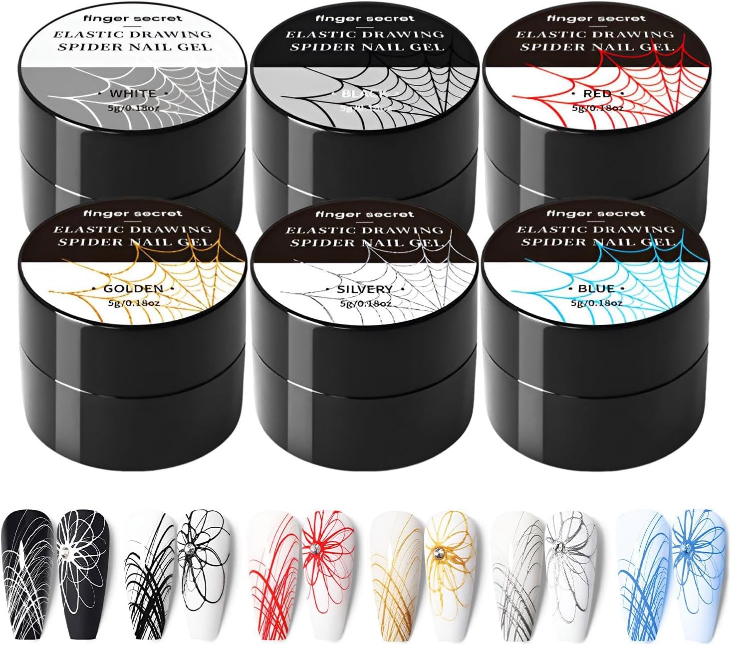 Gel Nails Kit | Nail Gel Art | Beetles Gels Polish, Detailed Panel Pin Art, Spider Gels, Nail Gels Liner, Multifunctional Tin Tack Art, for Professional Nails Art Tools