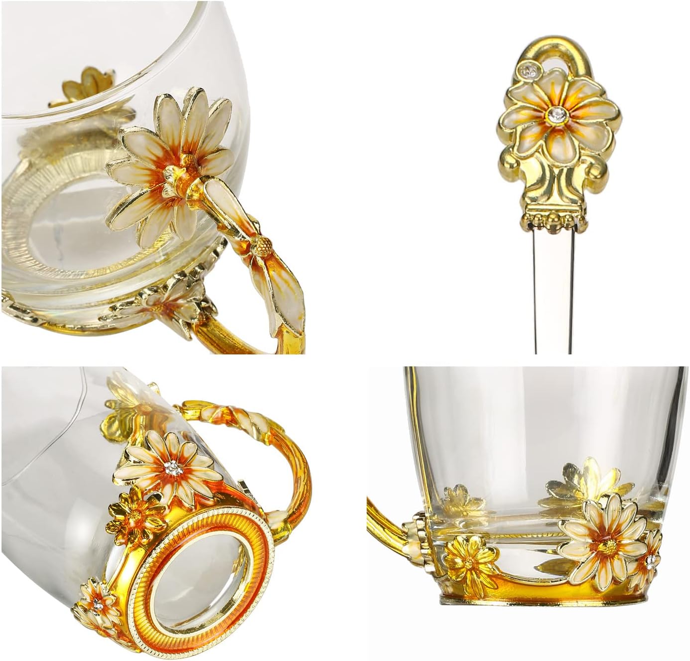 One-Day Sale: Up to 80% Off SUQ I OME Luxury Flower Enamel Glass Tea Cups Novelty Flower Teacups and Teapot Set with Lid,Gifts for Women on Wedding,Christmas Mothers Day,Birthday,Plum Red Set with Lid Top Brands SUQ I OME Luxury Flower Enamel Glass Tea Cups Novelty Flower Teacups and Teapot Set with Lid,Gifts for Women on Wedding,Christmas Mothers Day,Birthday,Plum Red Set with Lid