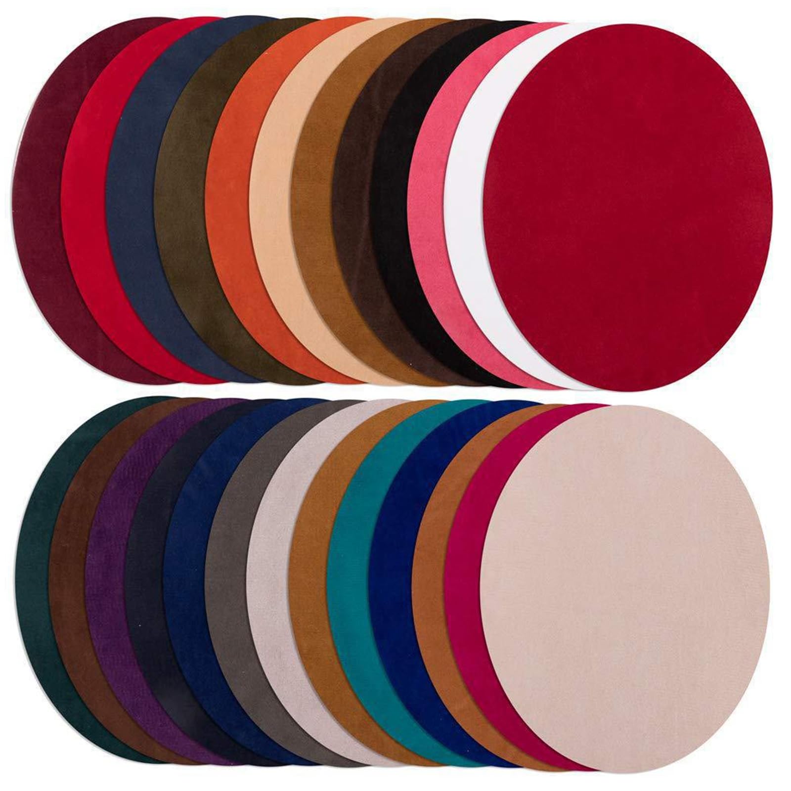 25 Stück Flicken zum Aufbügeln, 25 Farben Bügelflicken Oval Aufbügelflicken Ellenbogen Patches Ellbogen Knie Patch für DIY Hosen Jacken Kleidung Lochreparatur und Dekoration 11 x 14cm