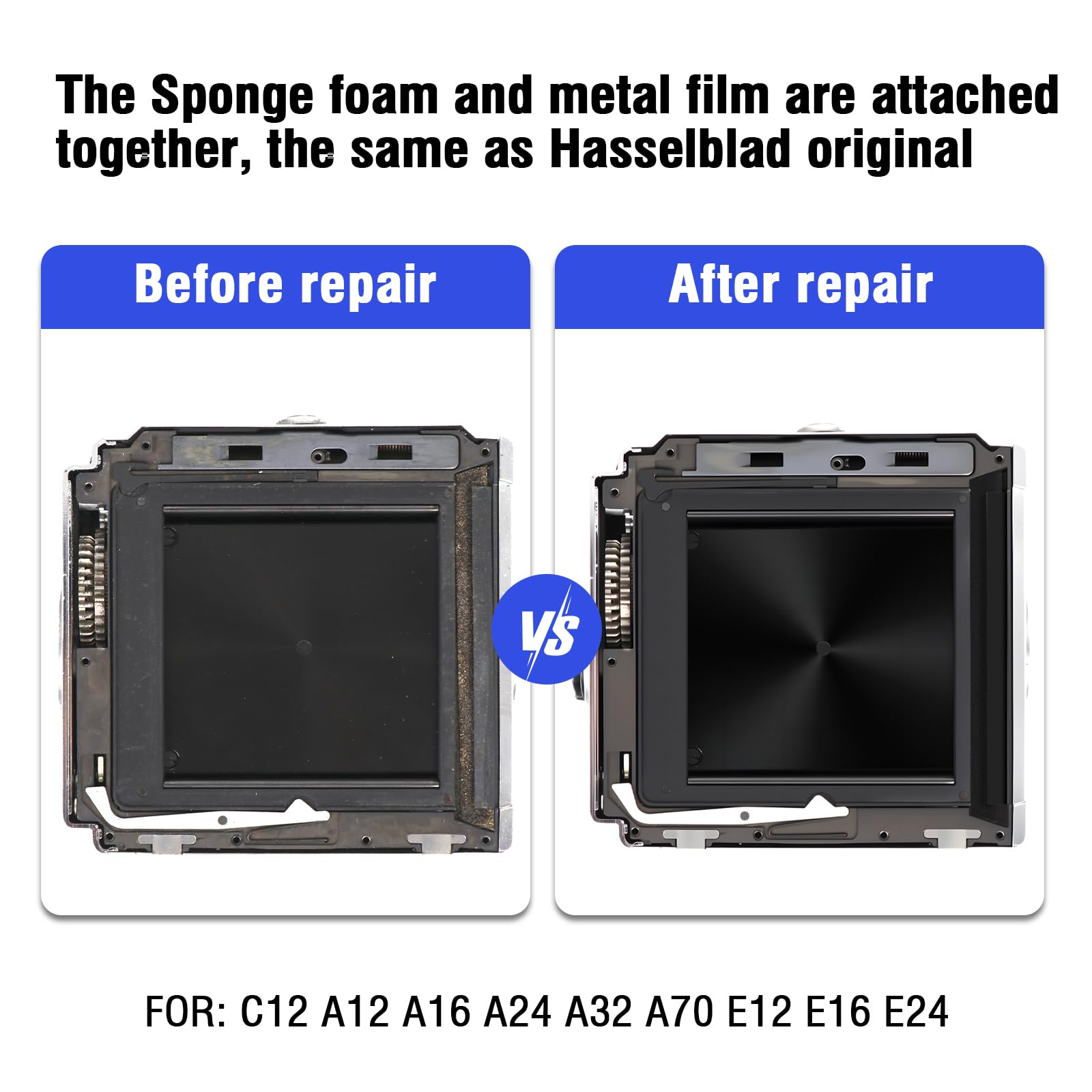 eTone 3 Ensembles Kit de réparation de Dos pour Hasselblad A12 A16