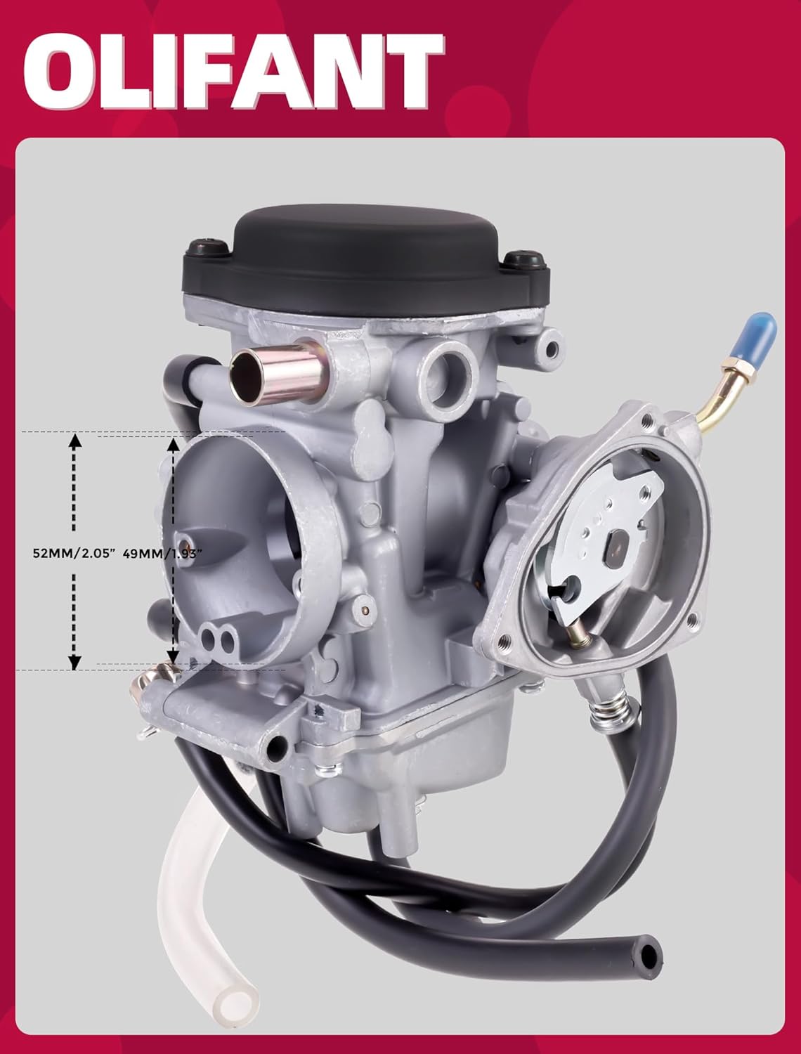 Carburetor For Yamaha Big Bear 250 400/Bruin 250 350/Grizzly 350 400 450/Kodiak 400 450/Wolverine 350 450/5FU-14101-10-00
