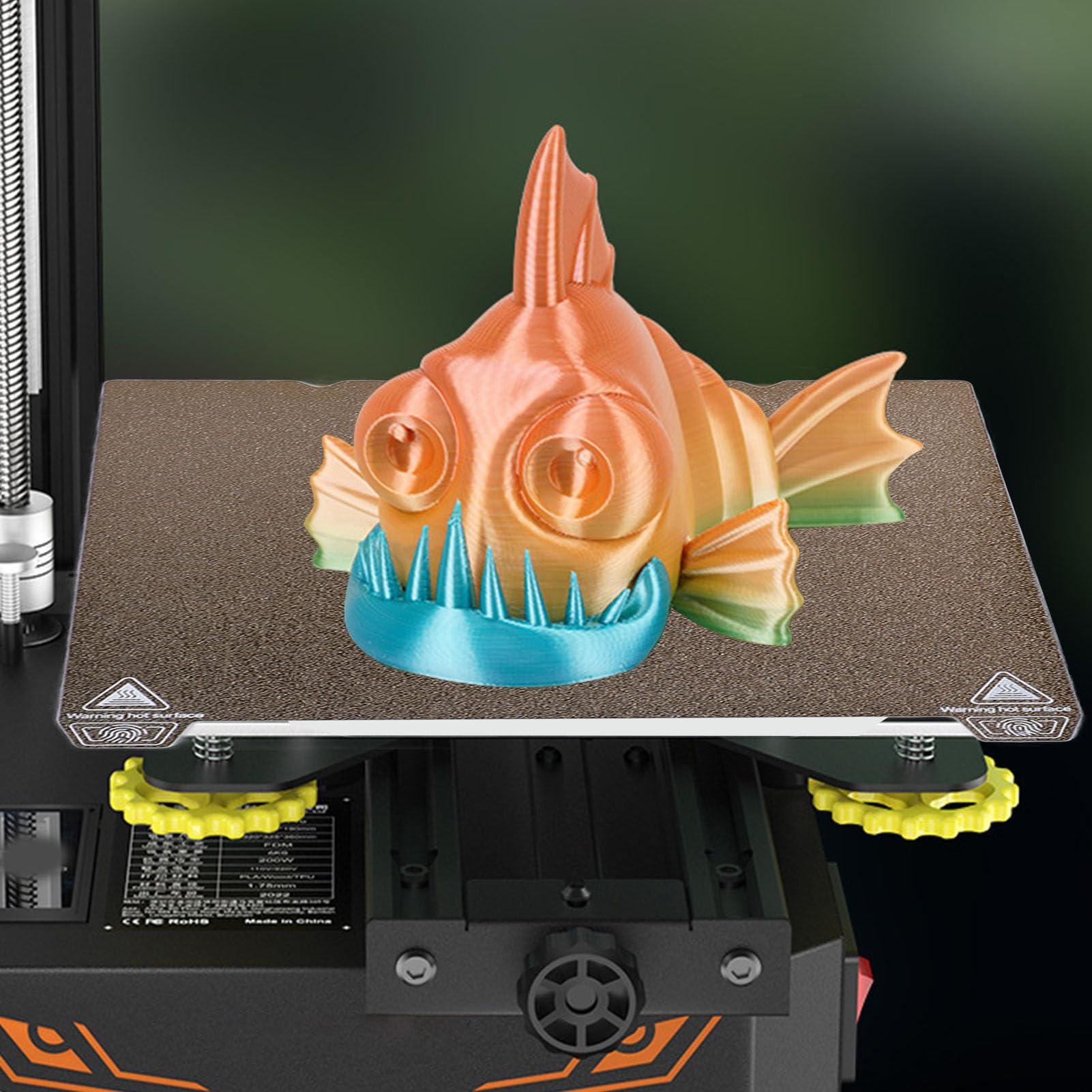 Double Sided Textured PEI Build Plate, 3D Printer Heated Bed Kit with Magnetic Base, Aluminum Heated Bed and PEI Texture 3D Printer Build Plate Sheet for K1 K1c