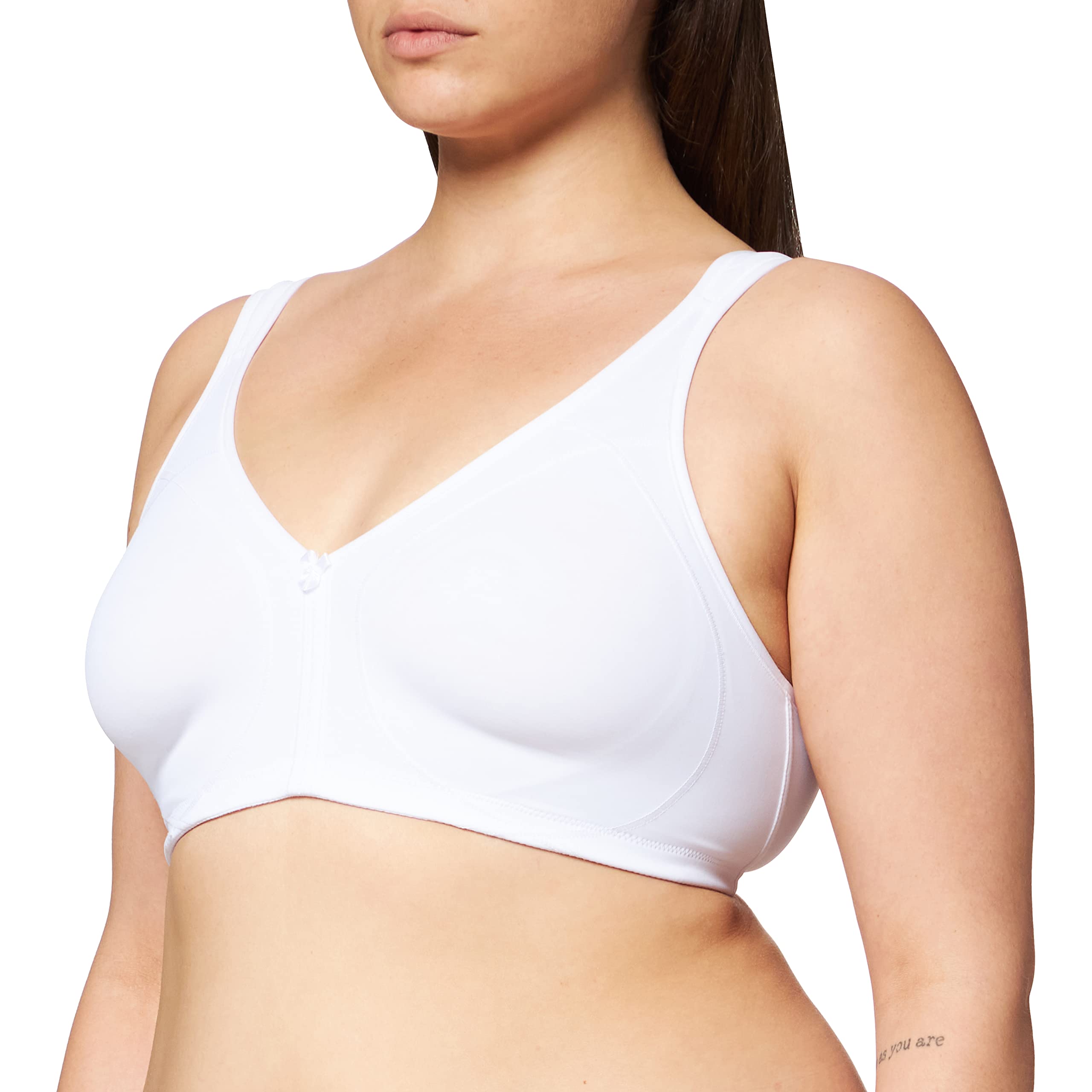 Sassa Women's Soft-BH doppelt vorgeformt Plain Everyday Bra, White (Weiß 00100), 38C (Manufacturer Size:85C)