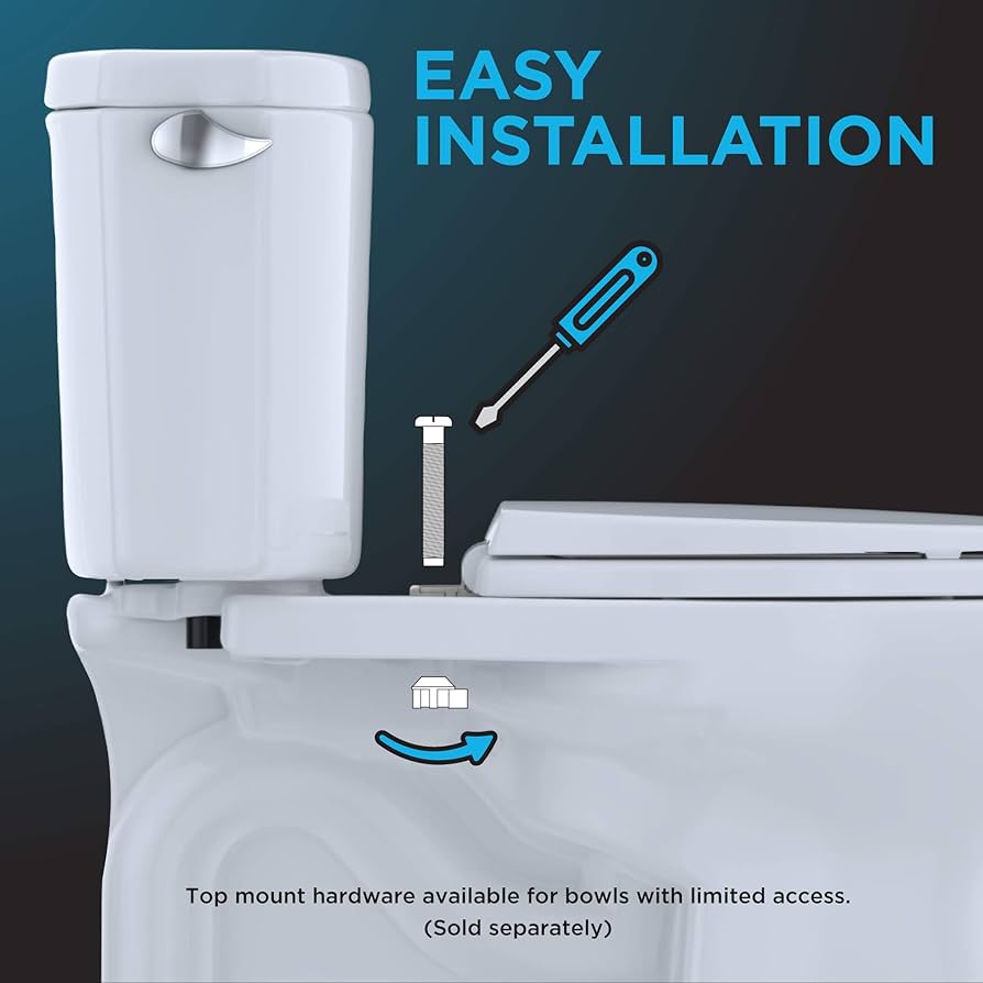 みみ　TOTO TOTO SS234#01 Slim Elongated Closed-Front Toilet Seat with