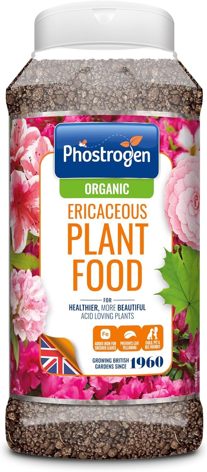 Ericaceous Plant Food 800g (Pack of 1) – Fertiliser for Plants & Acid-Loving Varieties | Ideal for Azaleas, Camellias, Rhododendrons, Blueberries & Heathers | Supports Healthy Growth