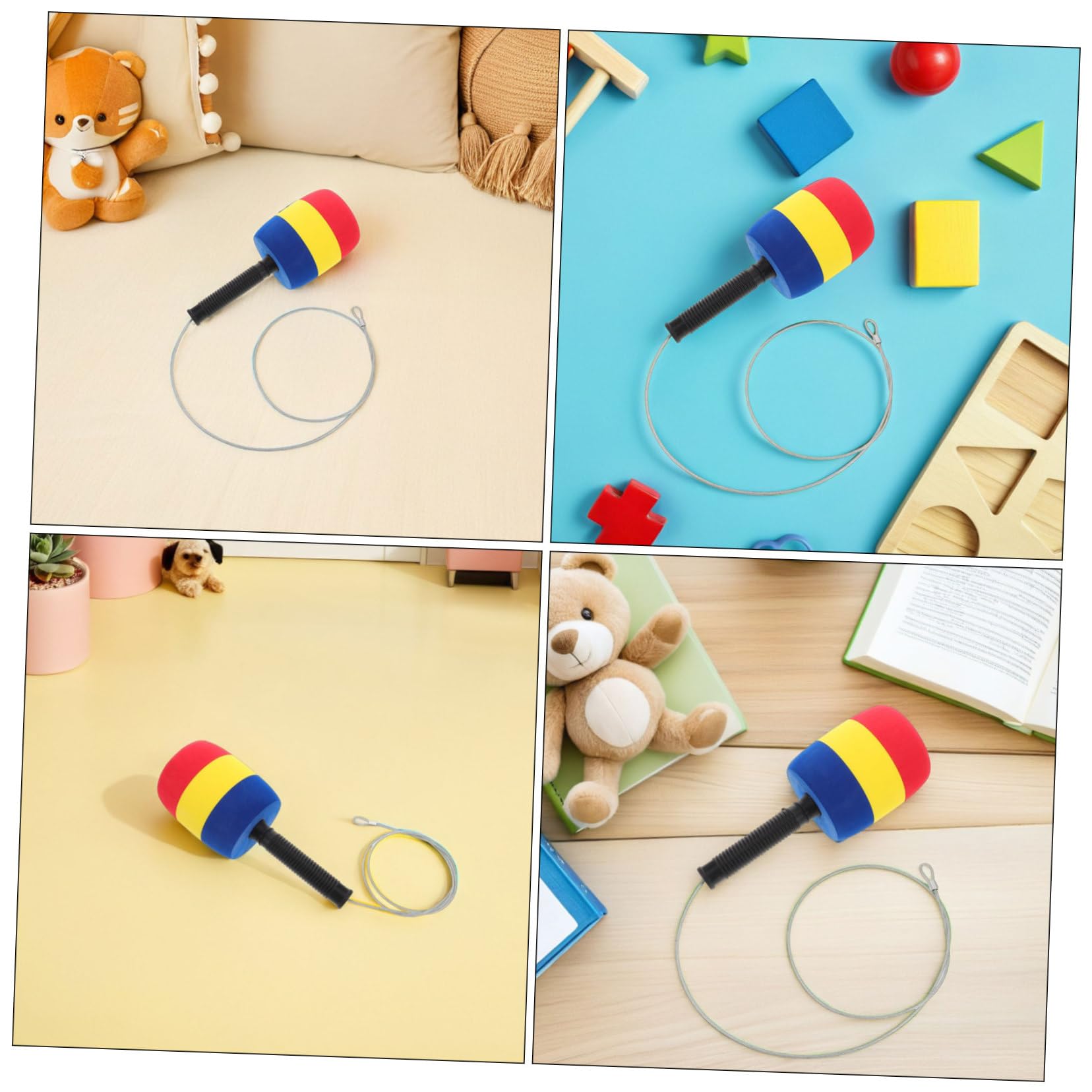 Toddmomy Giocattolo del Gioco del Martello 2 Pezzi in Spugna e Plastica per Bambini, Leggero e Resistente per Feste e Giochi Arcade
