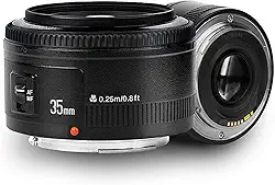 Lente grande-angular YONGNUO 35 mm f/2.0 para lentes Canon EF, lente Prime ef de foco automático para lentes Canon-35 mm leve com foco próximo de 0,25 m (35 mm F2.0 Canon EF)