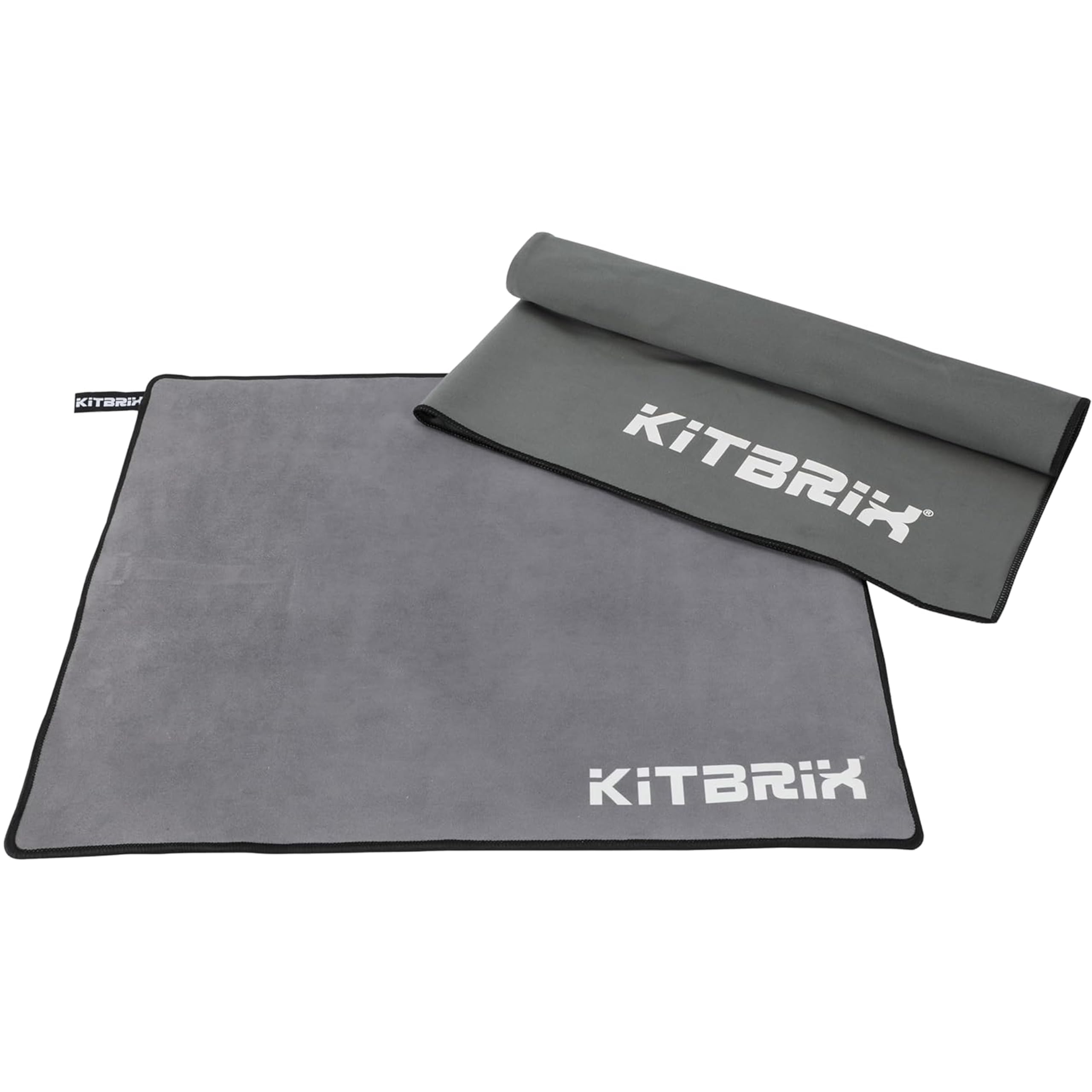 KitBrix Microfiber Quick-Dry Towel & Indoor/Outdoor Change Mat - Fast-Drying Swim Towel & Soft Transition Mat - Perfect for Open Water Swimming, Triathlons & Beach Days - Swimming Accessories