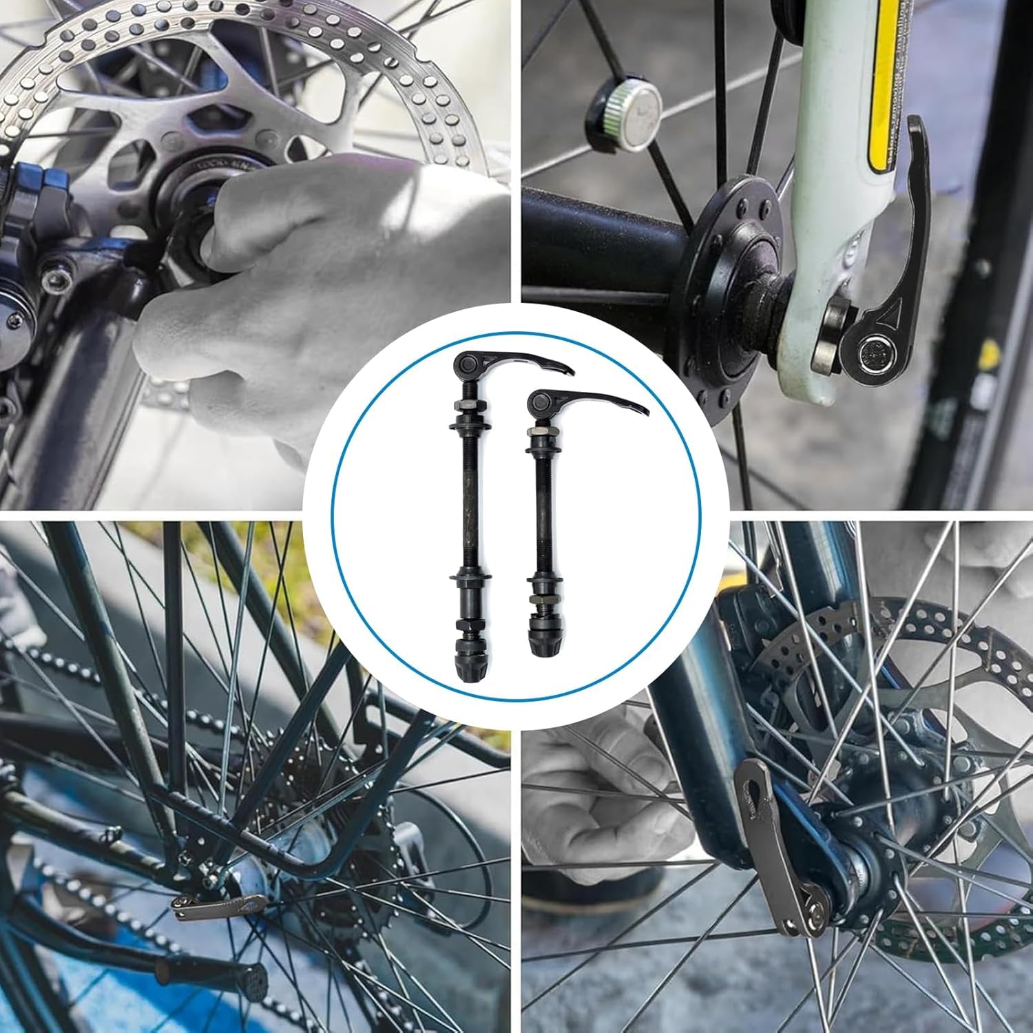 Amazon.com : Msiud Bike Quick Releases Set, 1 Pair MTB Quick