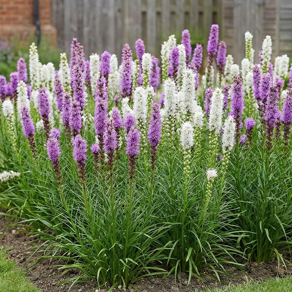 15 x Liatris Mixed – Feathery Purple & White Spikey Blooms – Summer Flowering Bulbs – Attracts Pollinators – Perennials – for Your Beautiful Garden
