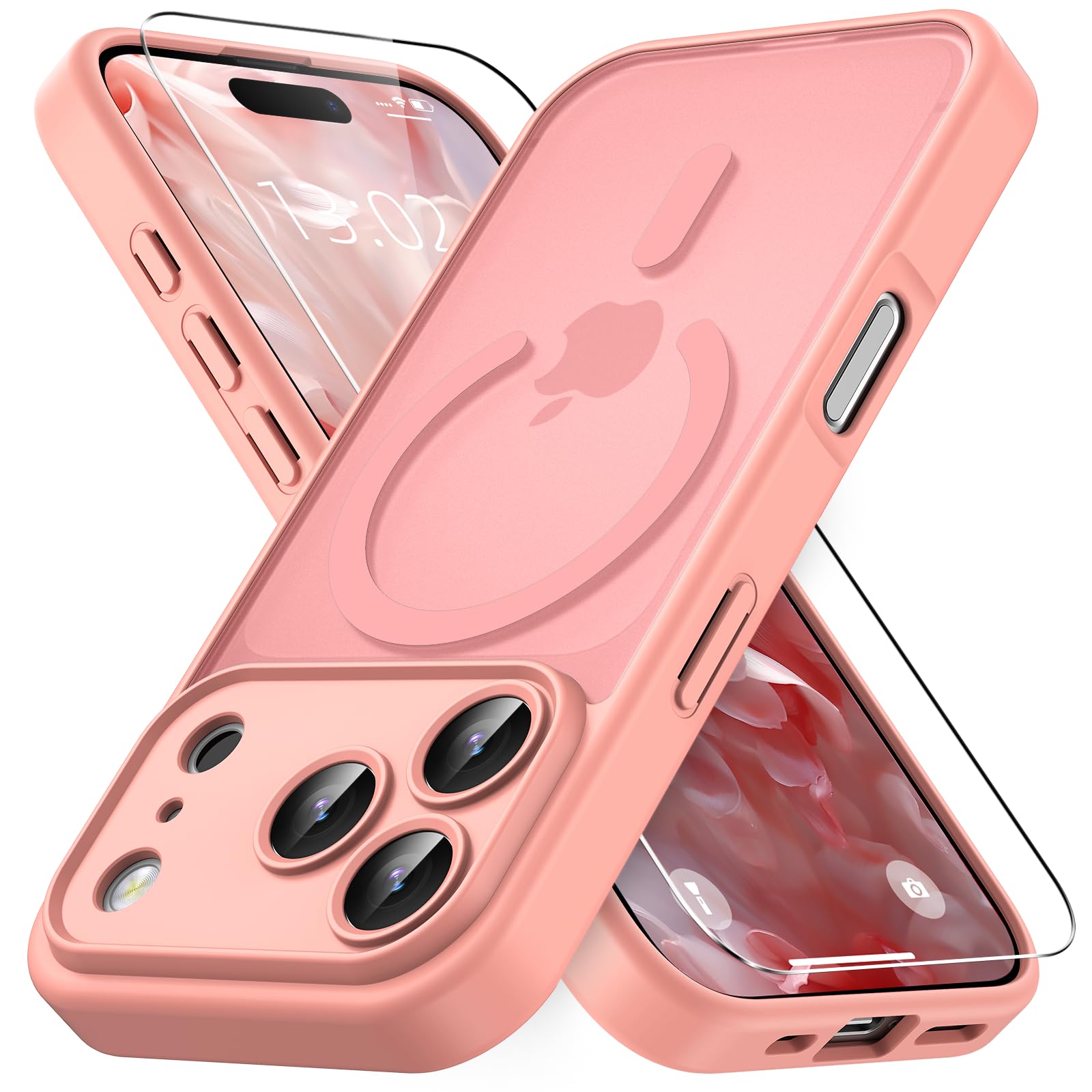 Coque antichoc iPhone 17 Pro Max fine rose pour éviter les bris d'écran - 7