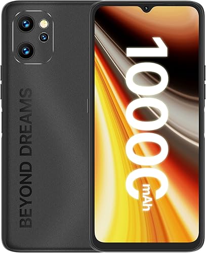 UMIDIGI Teléfono celular Power 7, 4 GB+128 GB 6150 mAh batería desbloqueada con pantalla completa de 6.7 pulgadas + teléfono inteligente Android con