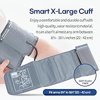 Vista 6 de HuBDIC HubiCare Bluetooth Blood Pressure Monitor, FSA, Adjustable XL Large Cuff, Potable Digital BP Measuring Machine for Home Use, Connection with