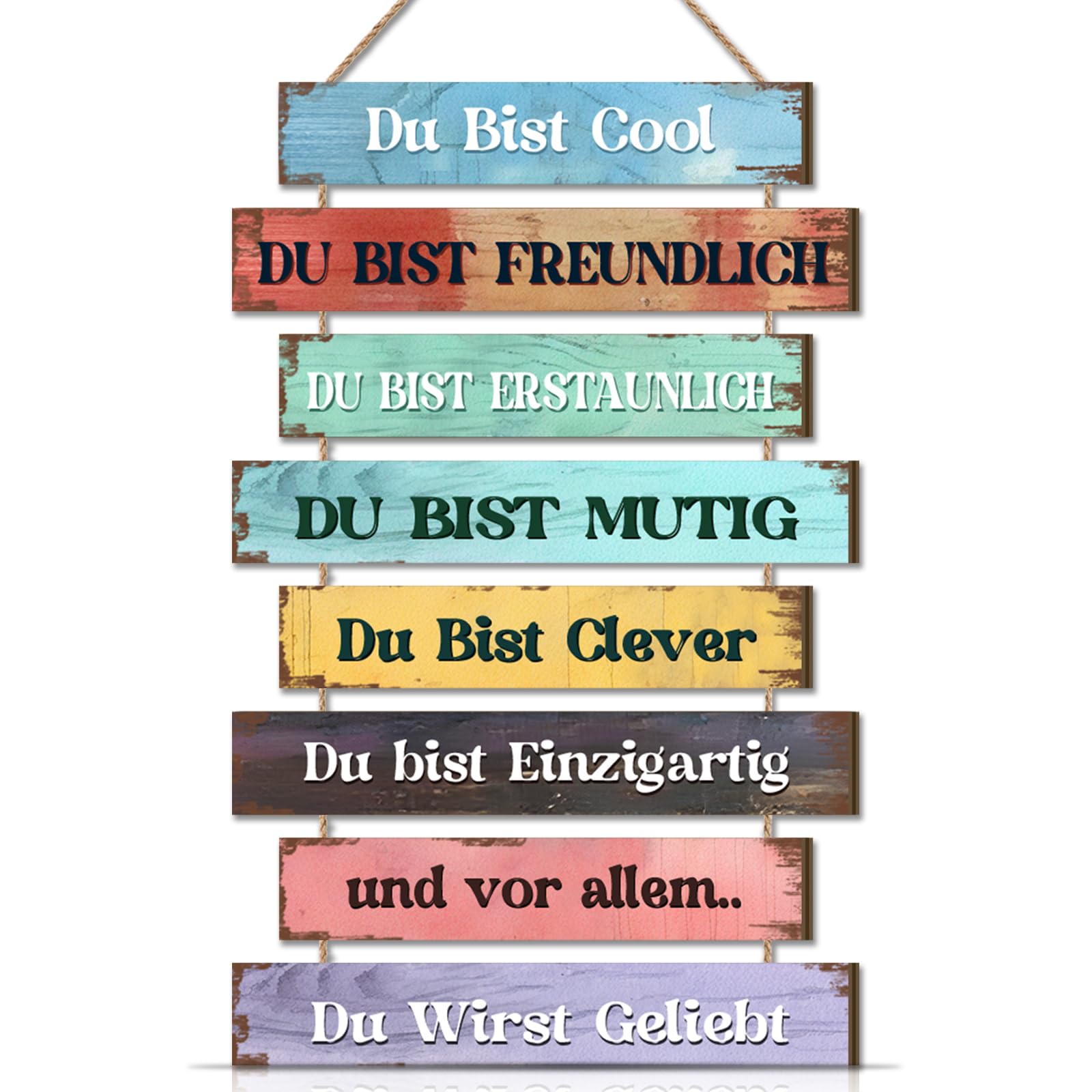 CHDITB Insirierende Wanddeko Wandbild Deko, Motivierende Familienregeln Lebenseinstellung