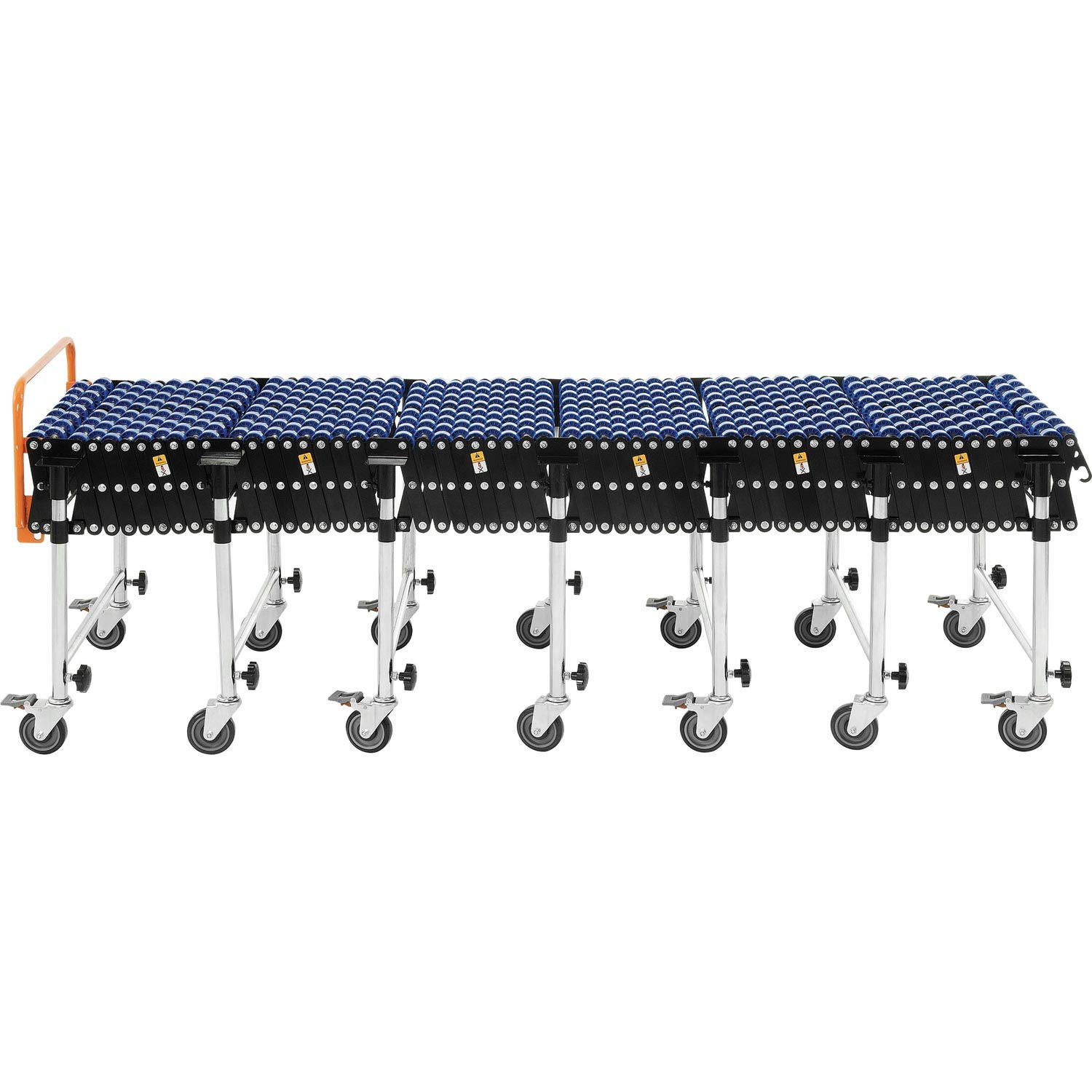 24"W Portable Flexible & Expandable Conveyor, Nylon Skate Wheels, 6'2" to 24'8": Industrial Products: Industrial & Scientific