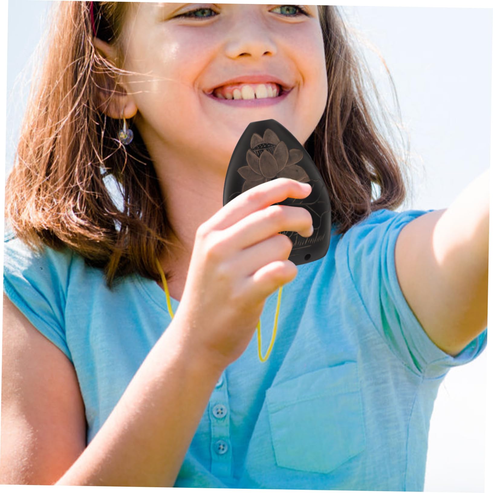 Toyvian Ocarina portable à 8 trous en céramique, en forme de poire - Pour débutants et enfants - Facile à apprendre avec son essentiel - Pour les cours de musique et les fêtes de famille