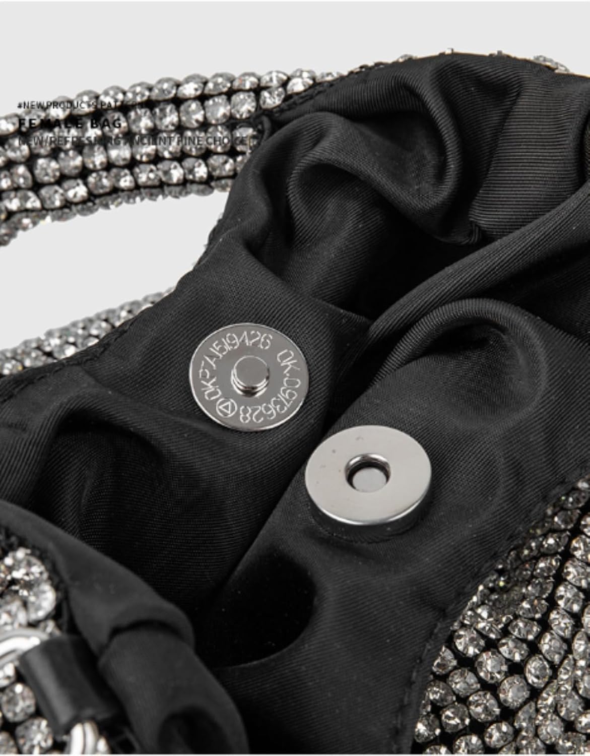 [Sdvieuk] シャイニークリスタルダイヤモンドレデ レディース イブニングバッグ チェーンストラップ ダイヤモンド 財布 全面