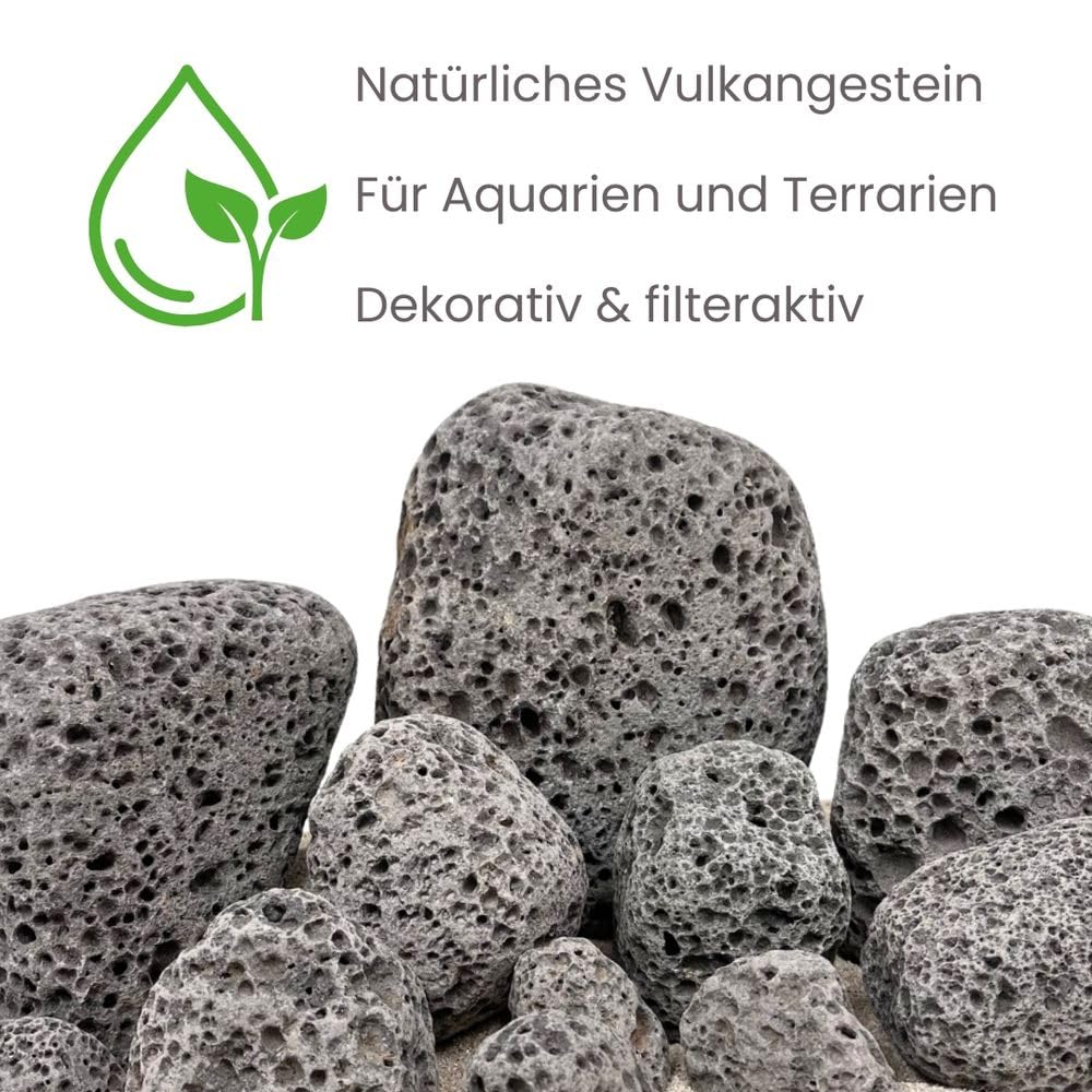 AquaOne Piedras para acuario Zen Pebbles Gris, mezcla de 12 piedras de tamaño M-XXL, decoración de terrario, nanocuenca