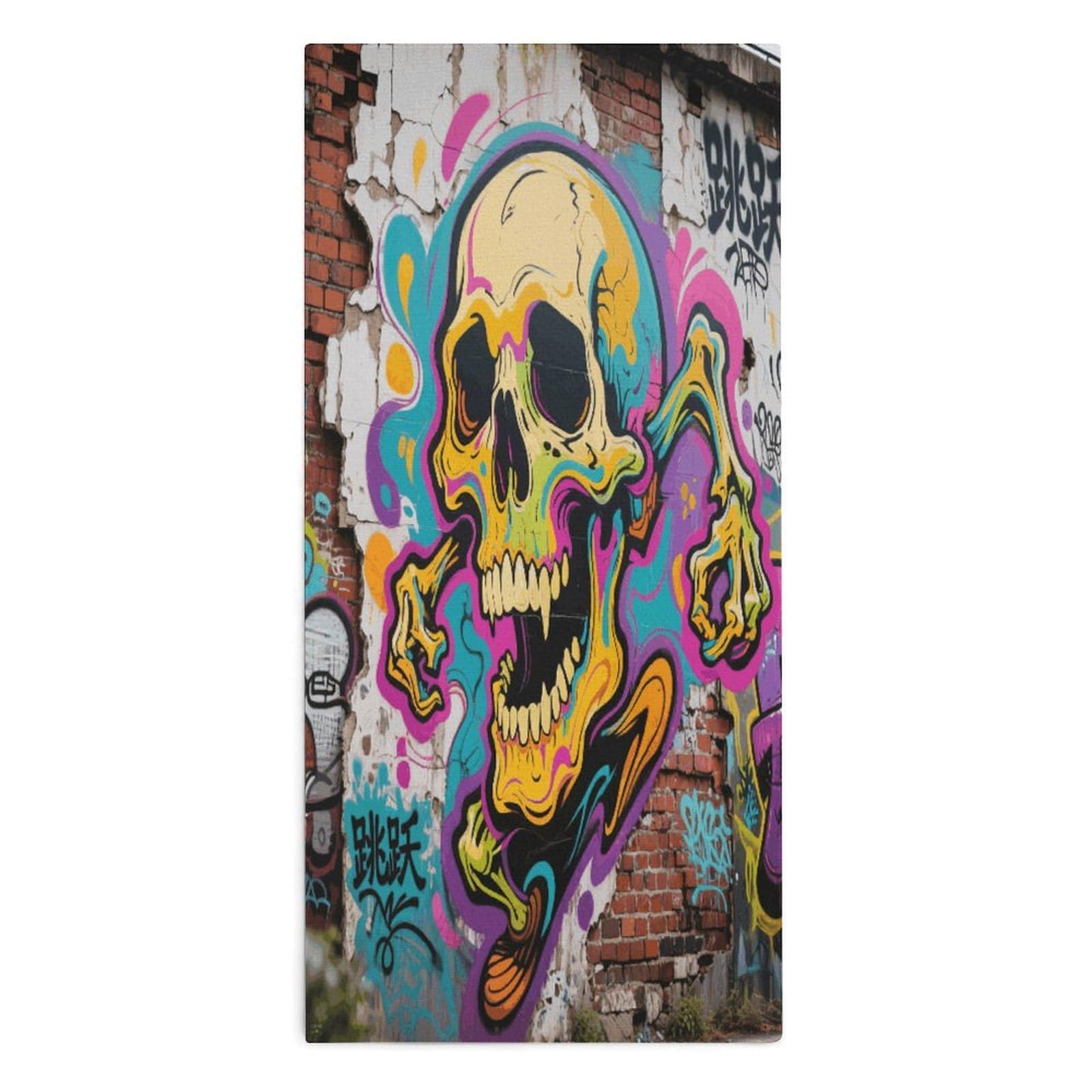 YUXBVKRS Skull Print Hand Towels for Bathroom 14x29 Inch