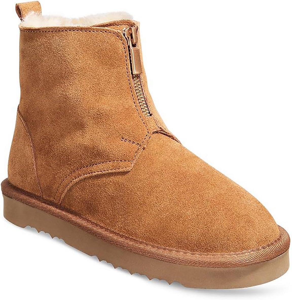Style & Co. Womens Terrii Suede Winter & Snow Boots Tan 7 Medium (B,M)