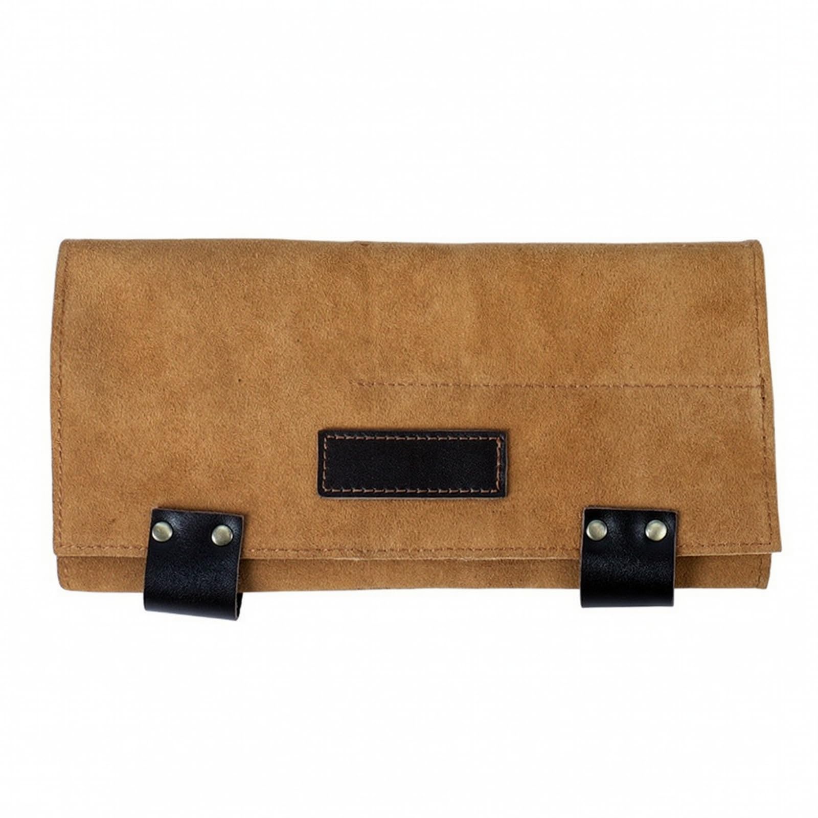 Borsa da Parrucchiere Leggero | Pelle di cuoio Smerigliata, Borsello da Parrucchiere, Resistente, Custodia con Bottoni a Pressione, per Salone, Barberia,