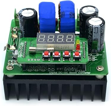 B400W NC DC Power Supply Voltage Adjustable Boost Module Ammeter 80V10A Voltage Current Boost Converter