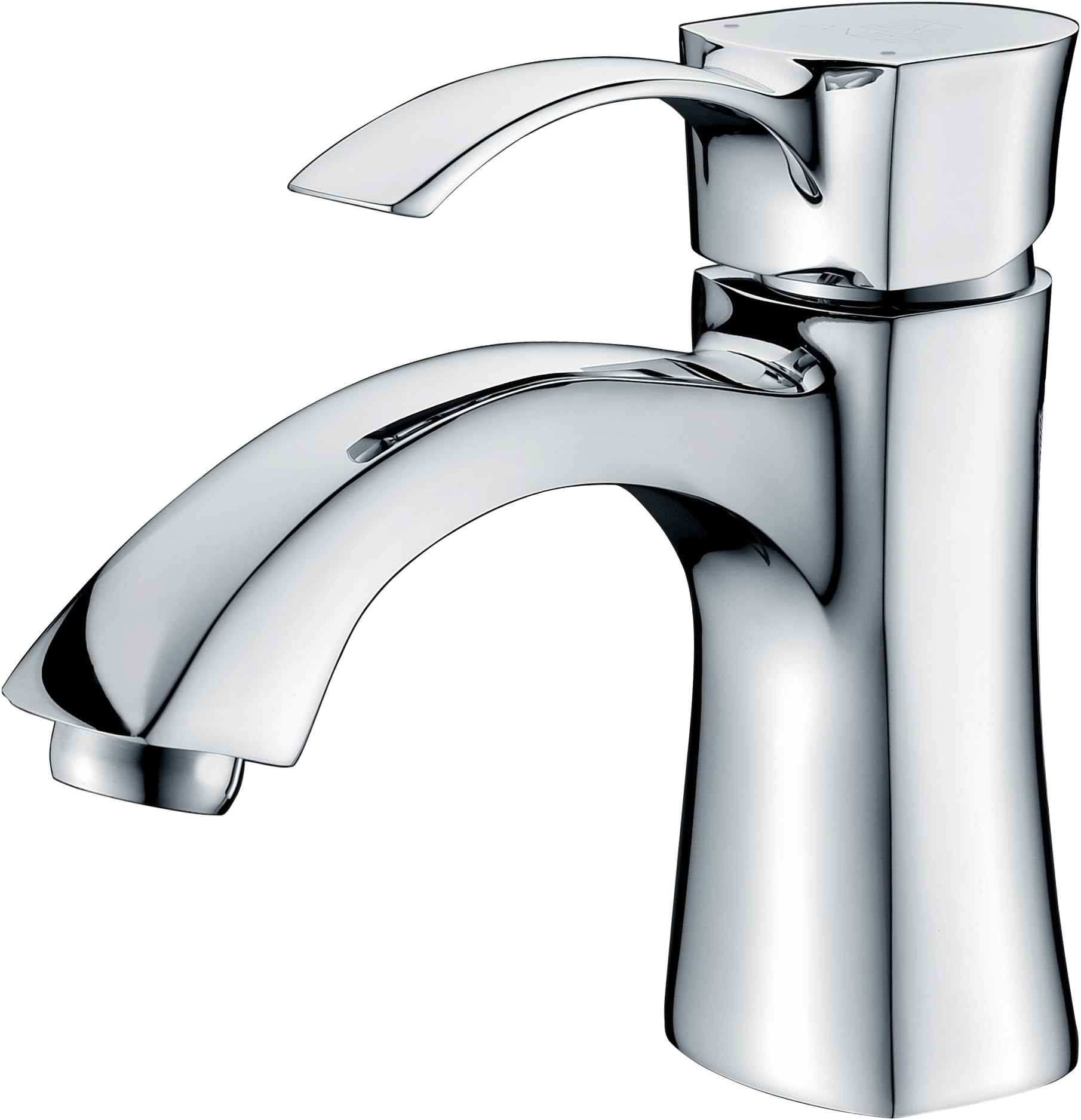 ANZZI Alto Single Hole Single Handle Bathroom Sink Faucet cUPC Polished Chrome Deck Mounted Bathroom Faucet Lavatory Faucet One Hole Installation (L-AZ012)