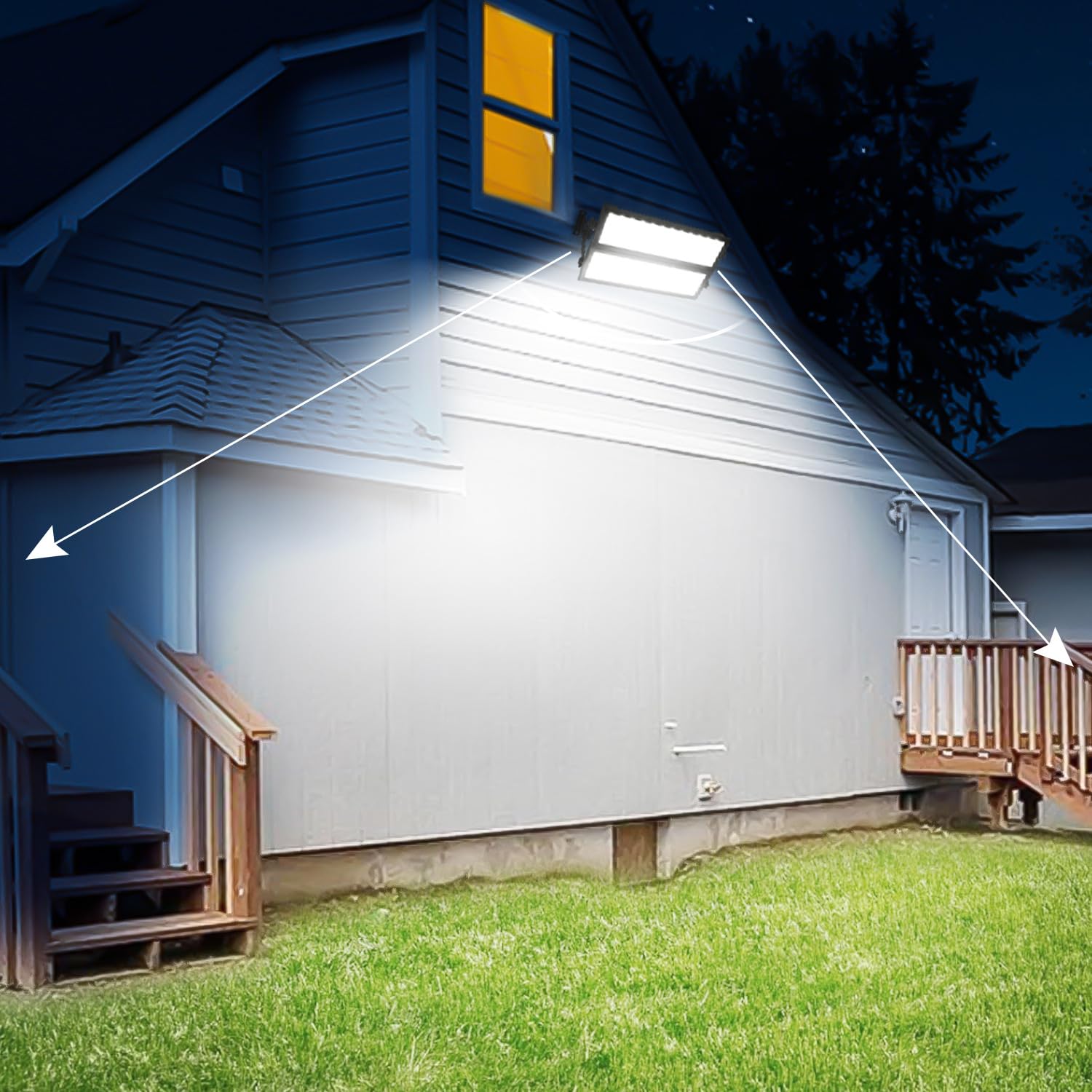 2 Pack Plug In LED Shop Lights 150W 18000LM Super Bright Garage Light IP66 Waterproof Flood Light Outdoor — view 4